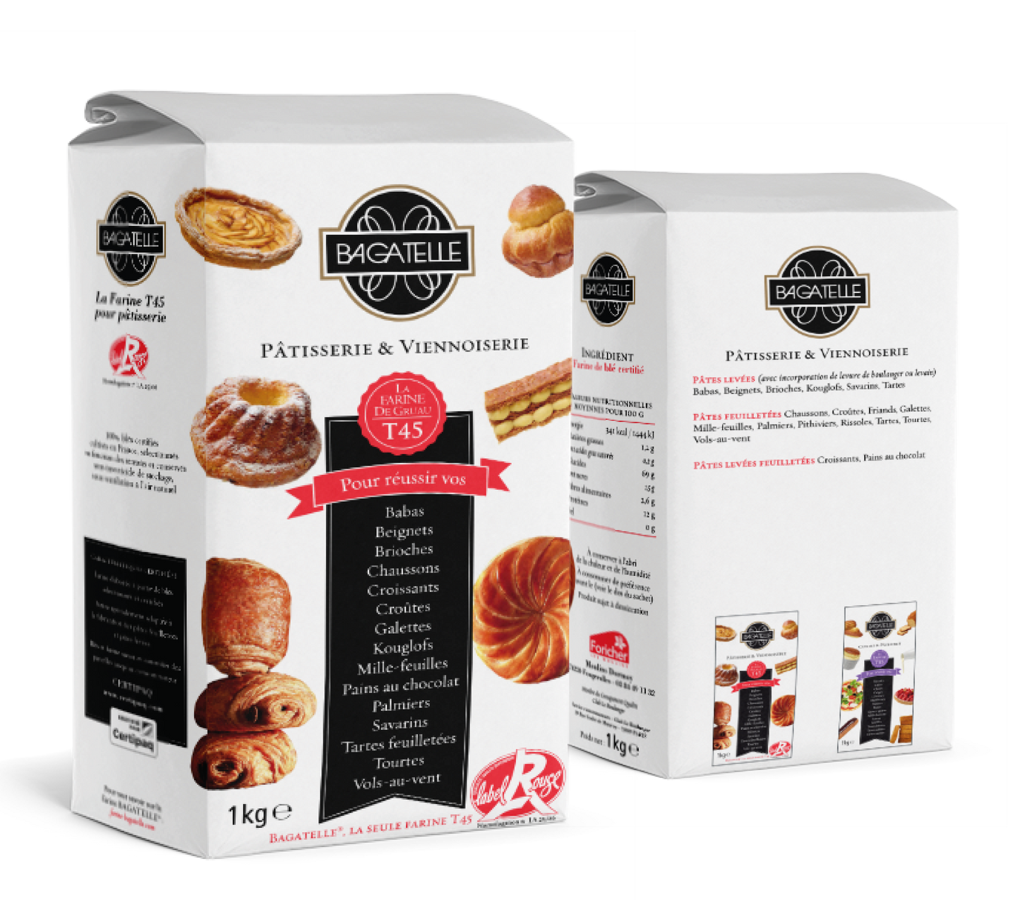 T45 Gruau flour – Bagatelle – Label Rouge – 1 kg