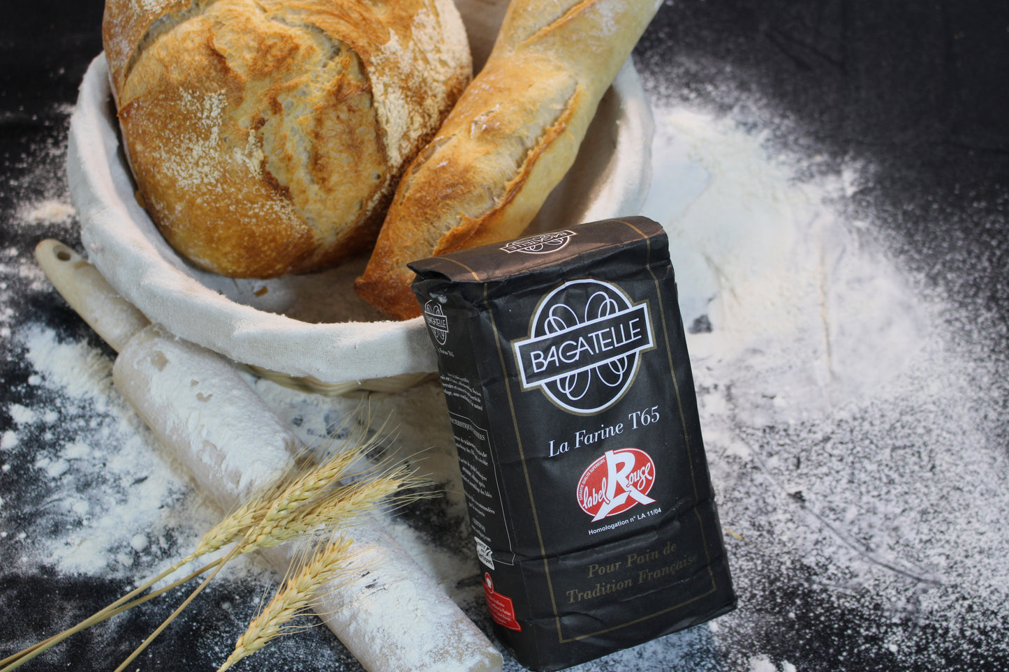 T65 Tradition wheat flour – Bagatelle – Label Rouge – French Flour –1kg box