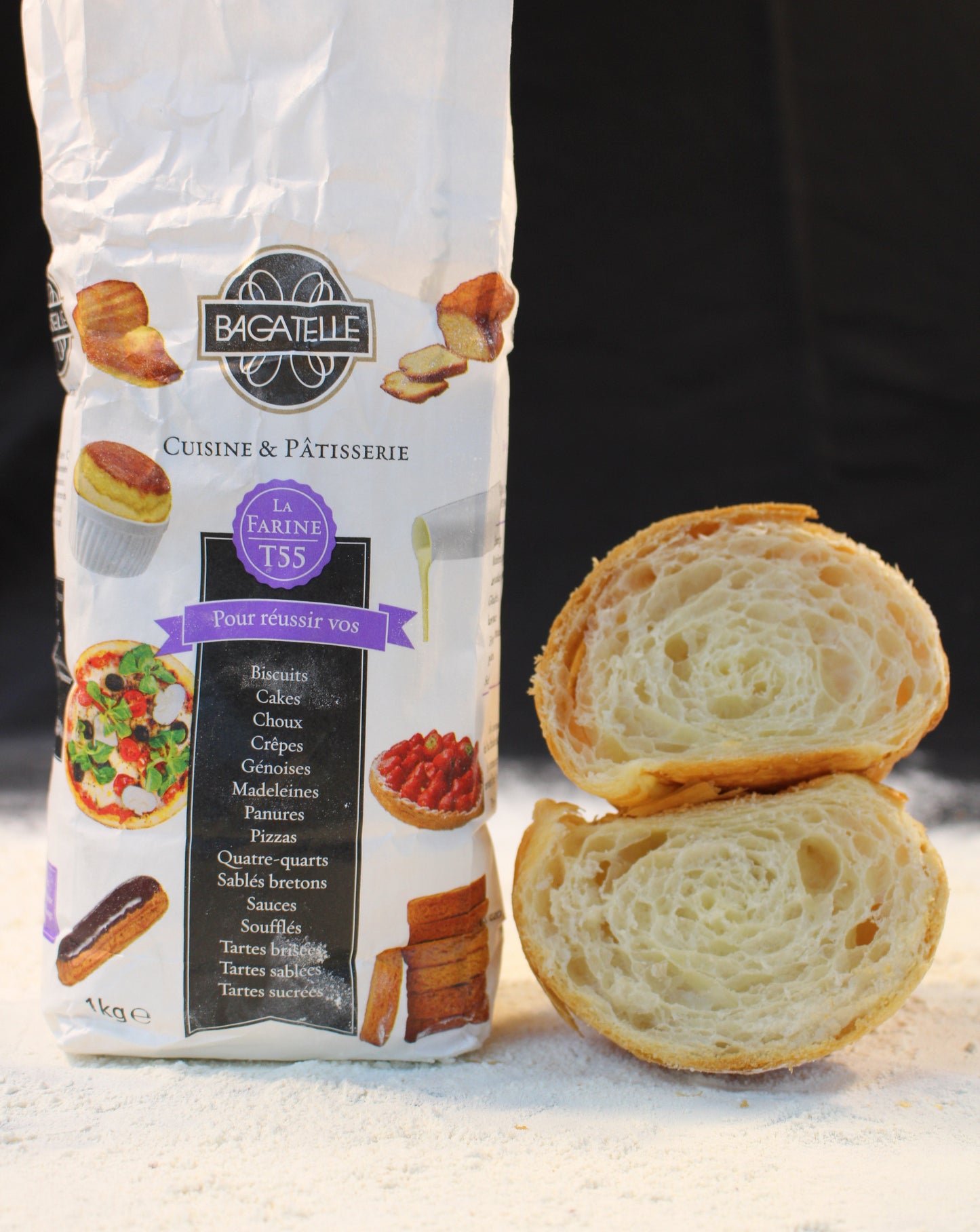 T55 Wheat flour – Bagatelle - Label Rouge - French Flour - 1kg